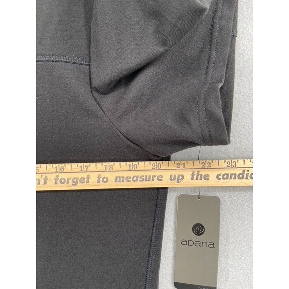 NWT Apana T-Shirt Mens Sz Medium Black Crew Neck Athletic Casual Short Sleeve - Picture 7 of 11